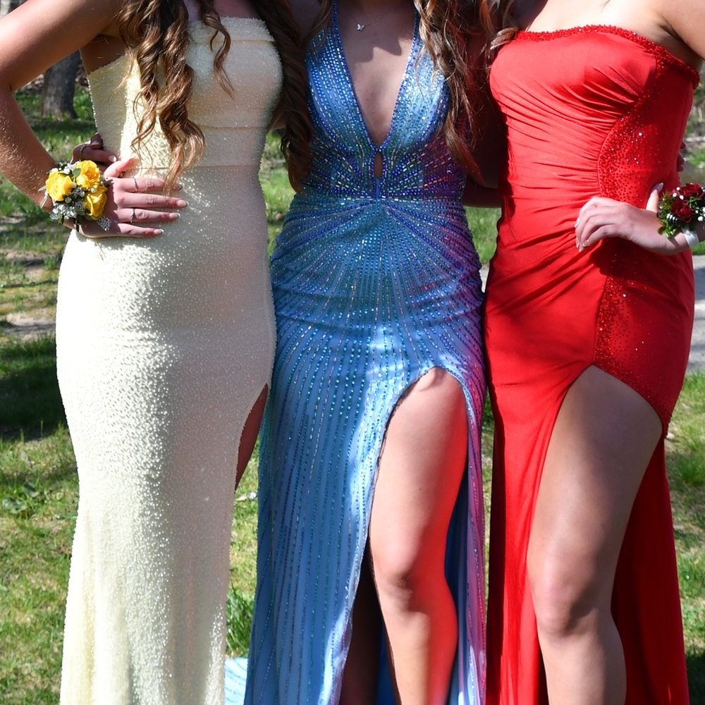 Portia and Scarlett Light Blue Prom Dress